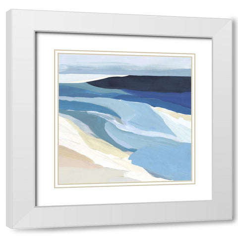 Graham Lake I  White Modern Wood Framed Art Print with Double Matting by Isabelle Z