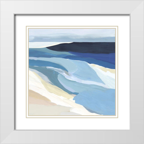 Graham Lake I  White Modern Wood Framed Art Print with Double Matting by Isabelle Z