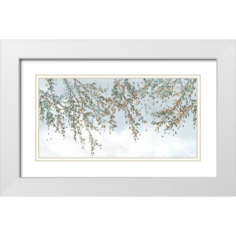 A New Day White Modern Wood Framed Art Print with Double Matting by Isabelle Z