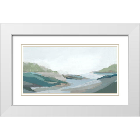 Return to Nature II White Modern Wood Framed Art Print with Double Matting by Isabelle Z