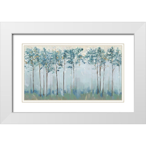 Spirit of Harmony White Modern Wood Framed Art Print with Double Matting by Isabelle Z