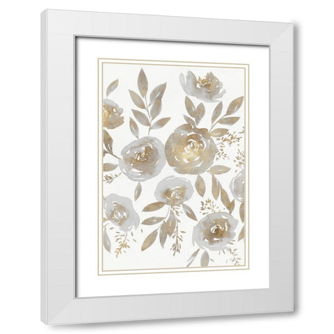 Harmonious II White Modern Wood Framed Art Print with Double Matting by Isabelle Z