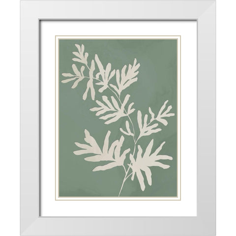 Perfect Simplicity II White Modern Wood Framed Art Print with Double Matting by Isabelle Z