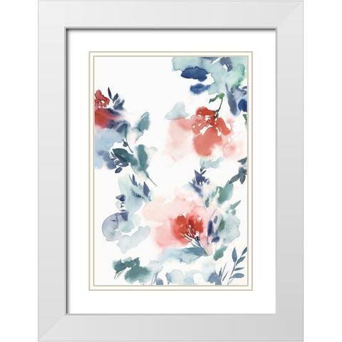 Beauty Dance II White Modern Wood Framed Art Print with Double Matting by Isabelle Z