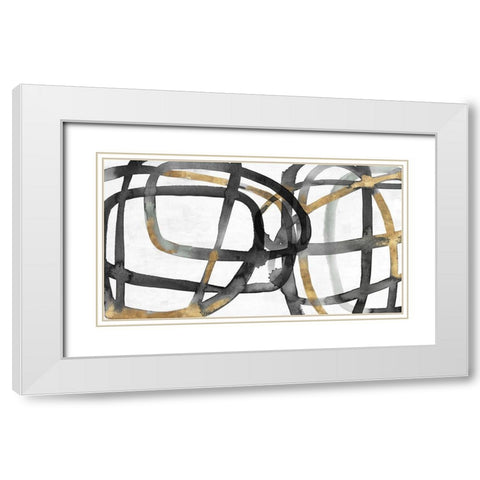 Many Ways I White Modern Wood Framed Art Print with Double Matting by Isabelle Z