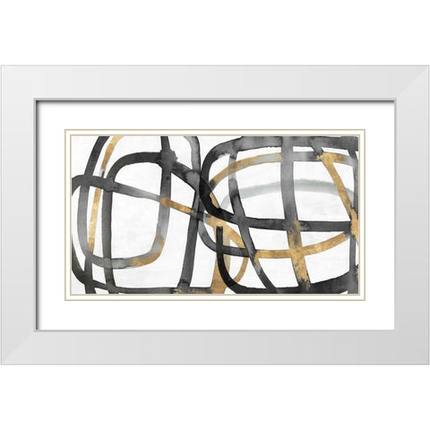 Many Ways II White Modern Wood Framed Art Print with Double Matting by Isabelle Z