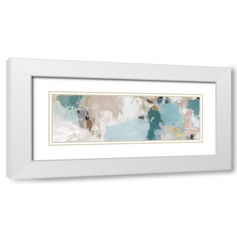 Abstract Dream II White Modern Wood Framed Art Print with Double Matting by Isabelle Z