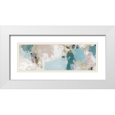 Abstract Dream II White Modern Wood Framed Art Print with Double Matting by Isabelle Z