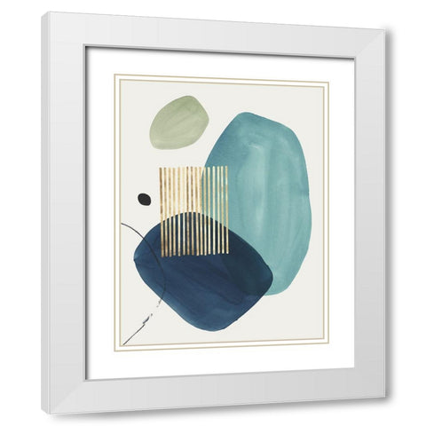 Pistachio Dreams I  White Modern Wood Framed Art Print with Double Matting by Isabelle Z