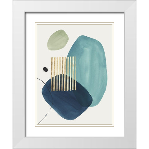 Pistachio Dreams I  White Modern Wood Framed Art Print with Double Matting by Isabelle Z