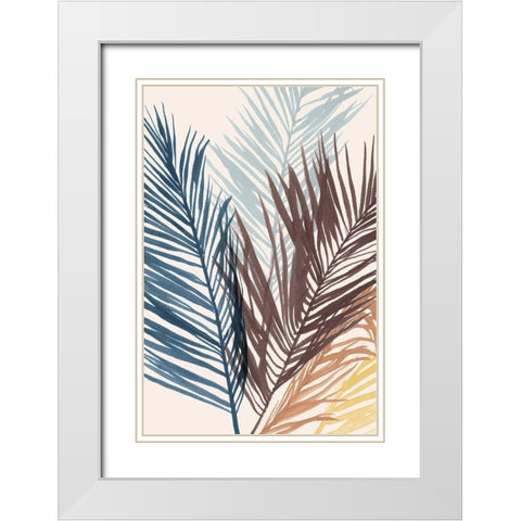 Hawaiian Breeze II White Modern Wood Framed Art Print with Double Matting by Isabelle Z