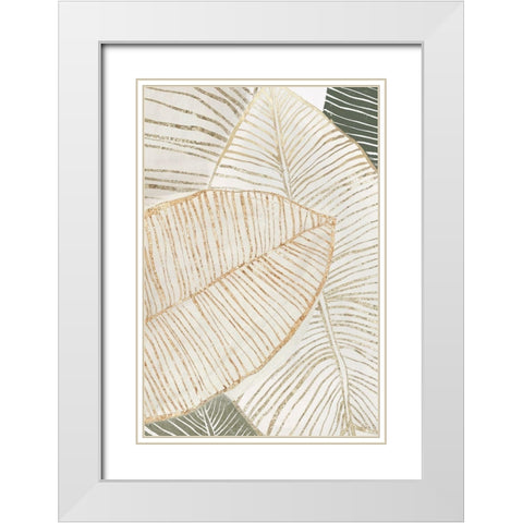 Tropic Breeze I  White Modern Wood Framed Art Print with Double Matting by Isabelle Z