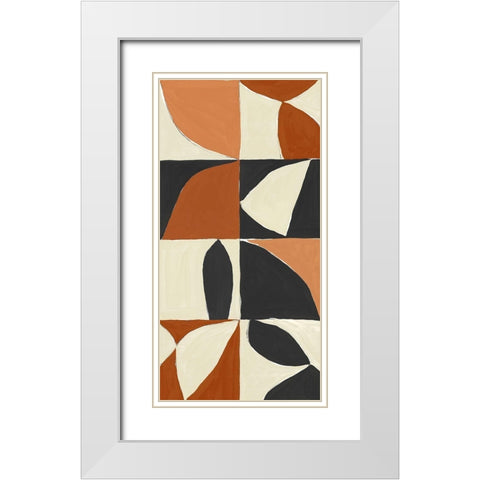 Mayan Pattern I  White Modern Wood Framed Art Print with Double Matting by Isabelle Z