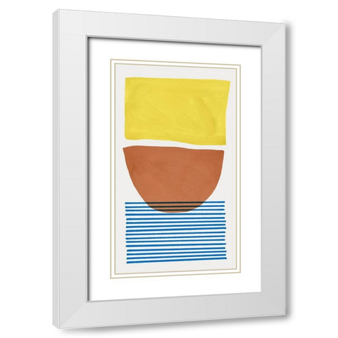 Mullholland Drive I  White Modern Wood Framed Art Print with Double Matting by Isabelle Z