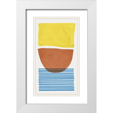 Mullholland Drive I  White Modern Wood Framed Art Print with Double Matting by Isabelle Z