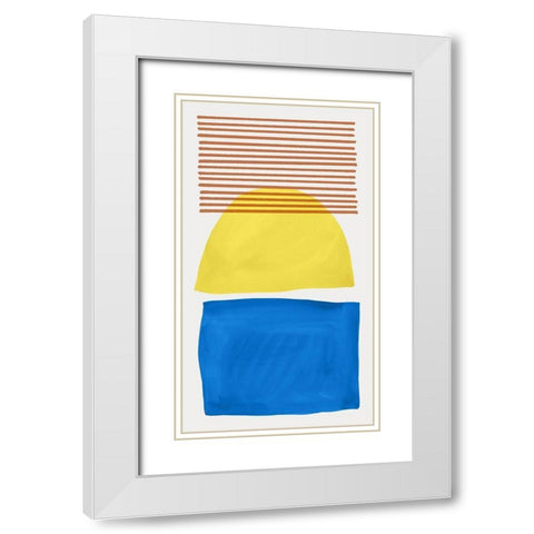 Mullholland Drive II White Modern Wood Framed Art Print with Double Matting by Isabelle Z