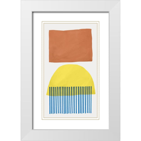 Mullholland Drive III White Modern Wood Framed Art Print with Double Matting by Isabelle Z
