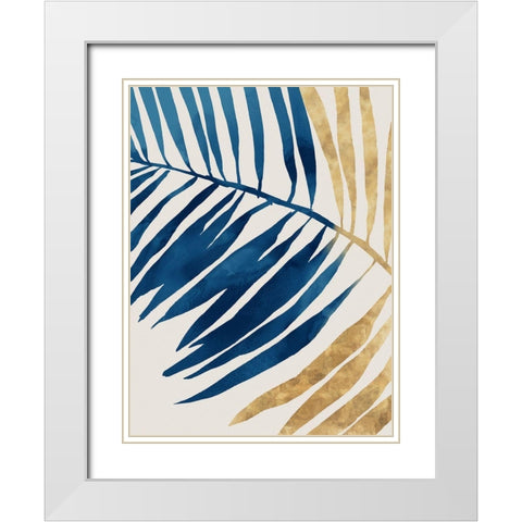 Sweet Palm II White Modern Wood Framed Art Print with Double Matting by Isabelle Z