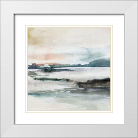 Dusk Fall I  White Modern Wood Framed Art Print with Double Matting by Isabelle Z