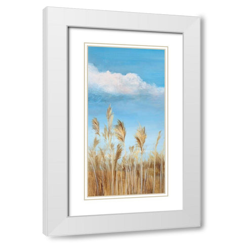 Pampas I  White Modern Wood Framed Art Print with Double Matting by Isabelle Z