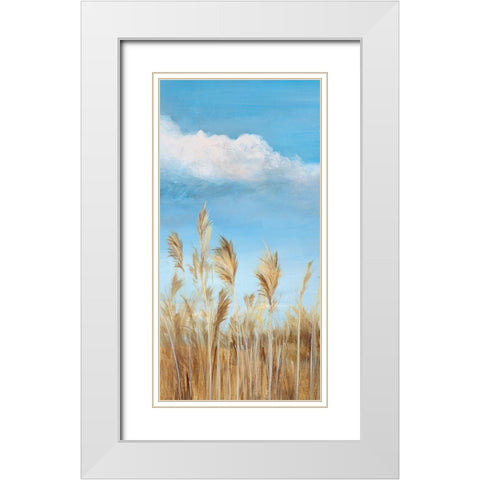 Pampas I  White Modern Wood Framed Art Print with Double Matting by Isabelle Z
