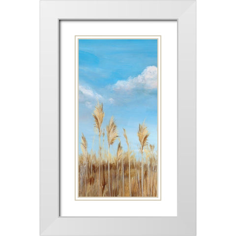 Pampas II White Modern Wood Framed Art Print with Double Matting by Isabelle Z