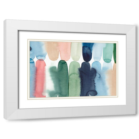 Rounded Together I  White Modern Wood Framed Art Print with Double Matting by Isabelle Z