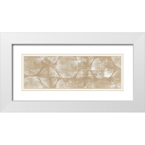 Mandala Pattern I White Modern Wood Framed Art Print with Double Matting by Isabelle Z