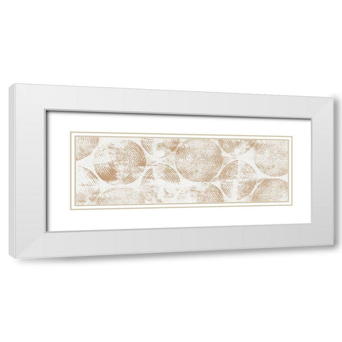 Mandala Pattern II White Modern Wood Framed Art Print with Double Matting by Isabelle Z