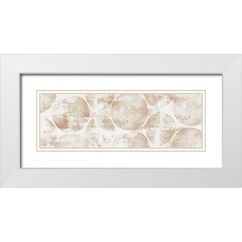 Mandala Pattern II White Modern Wood Framed Art Print with Double Matting by Isabelle Z