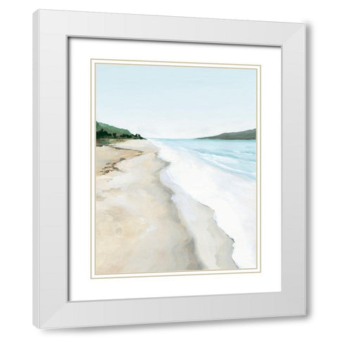 Crash Into Me II White Modern Wood Framed Art Print with Double Matting by Isabelle Z