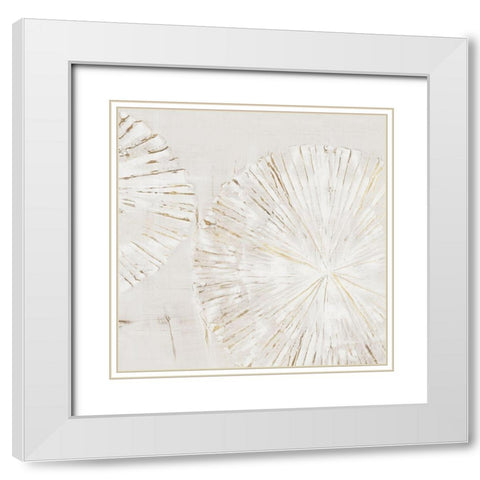 Choir I  White Modern Wood Framed Art Print with Double Matting by Isabelle Z