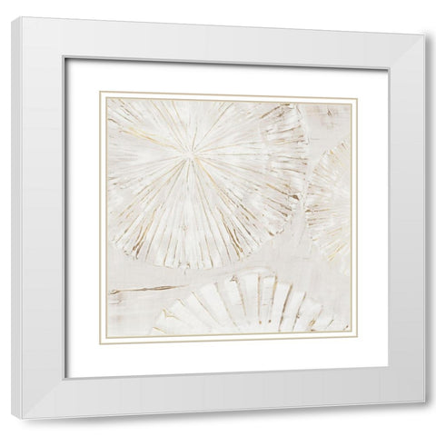 Choir II White Modern Wood Framed Art Print with Double Matting by Isabelle Z