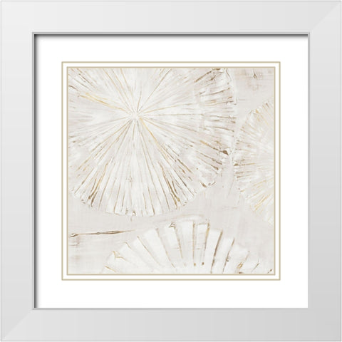 Choir II White Modern Wood Framed Art Print with Double Matting by Isabelle Z