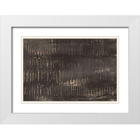 Golden Keys  White Modern Wood Framed Art Print with Double Matting by Isabelle Z