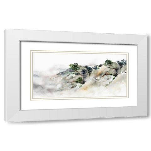 Dueling Peak White Modern Wood Framed Art Print with Double Matting by Isabelle Z