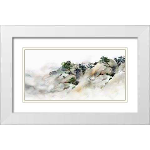 Dueling Peak White Modern Wood Framed Art Print with Double Matting by Isabelle Z
