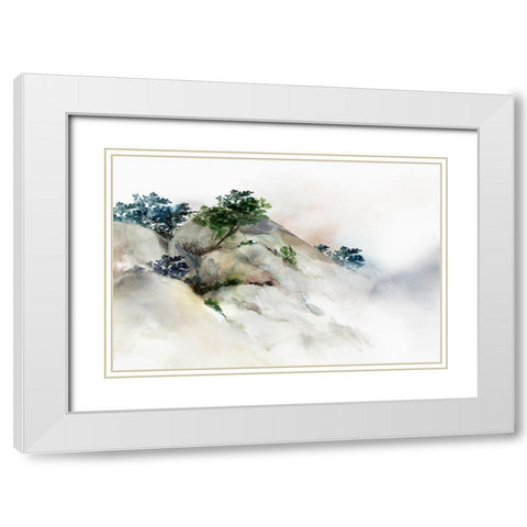 Cliff of Kaji II  White Modern Wood Framed Art Print with Double Matting by Isabelle Z
