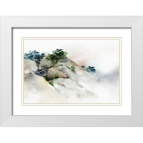 Cliff of Kaji II  White Modern Wood Framed Art Print with Double Matting by Isabelle Z
