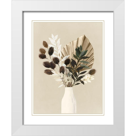 Dried Bundle I  White Modern Wood Framed Art Print with Double Matting by Isabelle Z