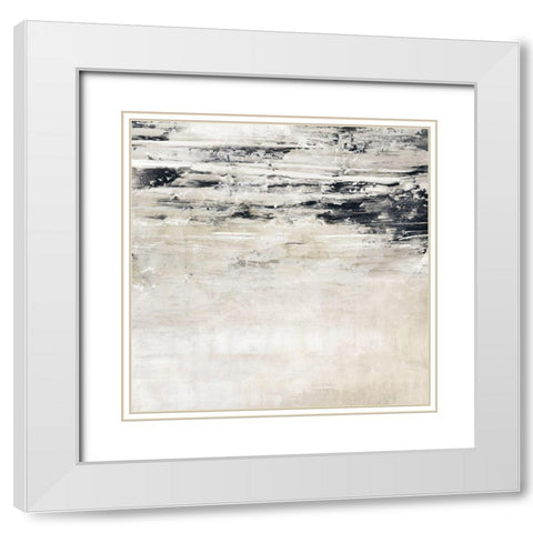 Rising Wave I  White Modern Wood Framed Art Print with Double Matting by Isabelle Z