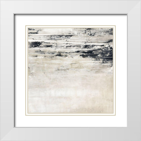 Rising Wave I  White Modern Wood Framed Art Print with Double Matting by Isabelle Z