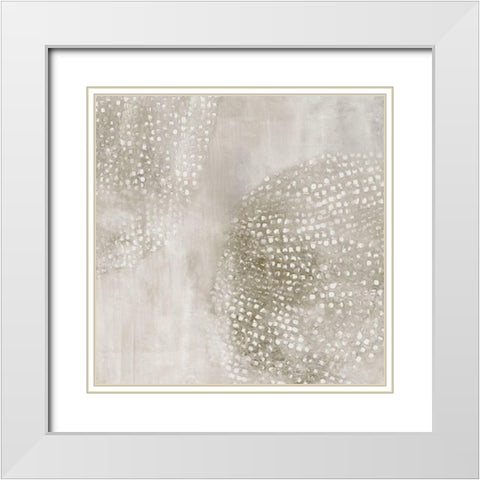 Shimmering Dreams I  White Modern Wood Framed Art Print with Double Matting by Isabelle Z