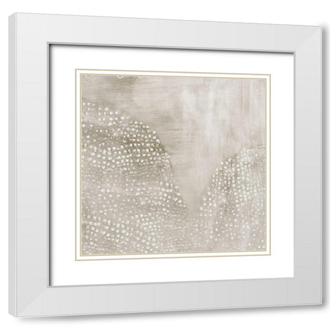 Shimmering Dreams II White Modern Wood Framed Art Print with Double Matting by Isabelle Z