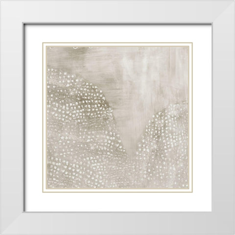 Shimmering Dreams II White Modern Wood Framed Art Print with Double Matting by Isabelle Z