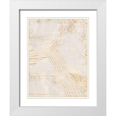 Uplifting Beam I  White Modern Wood Framed Art Print with Double Matting by Isabelle Z