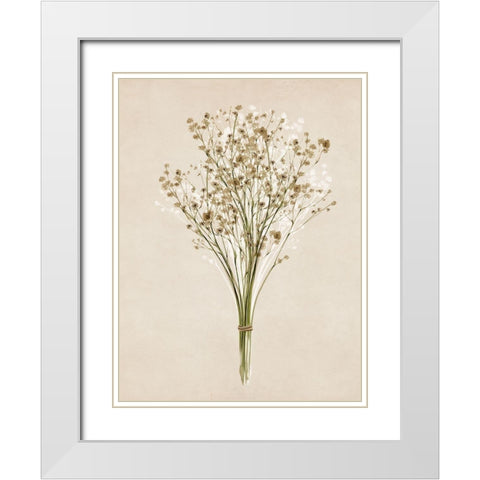 Vintage Dried Bunch III White Modern Wood Framed Art Print with Double Matting by Isabelle Z