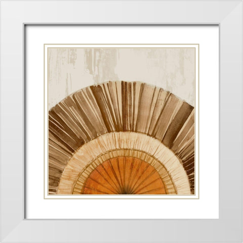 Arizona Fan I  White Modern Wood Framed Art Print with Double Matting by Isabelle Z