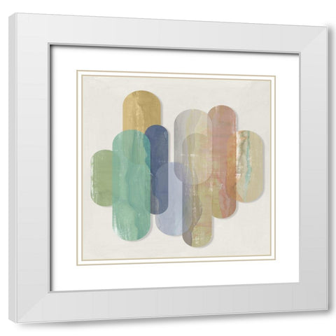 Carry On I  White Modern Wood Framed Art Print with Double Matting by Isabelle Z
