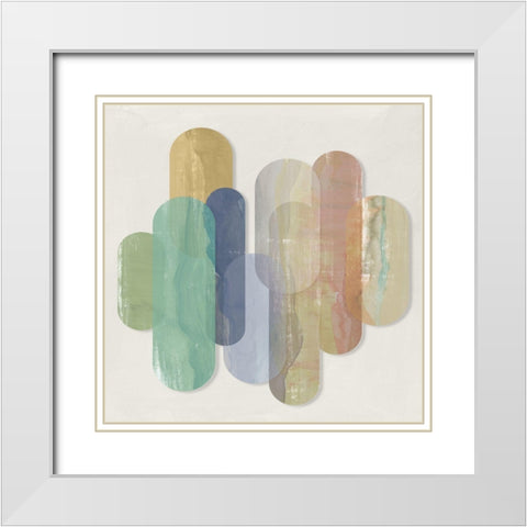 Carry On I  White Modern Wood Framed Art Print with Double Matting by Isabelle Z